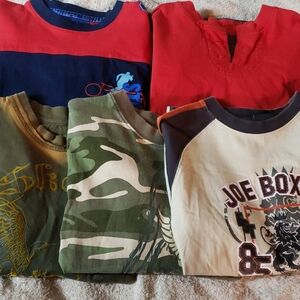 5 Kids Long Sleeve Tee Set - Multicolor